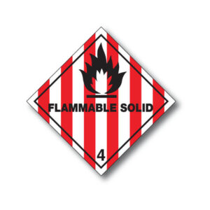 Class 4 flammable solid symbol 1