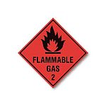 Class 2 flammable gas hazard symbol DG