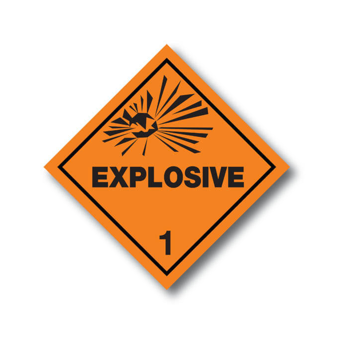 class 1 exposive symbol