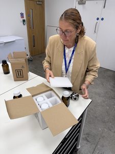 Preparing the package at Air Sea